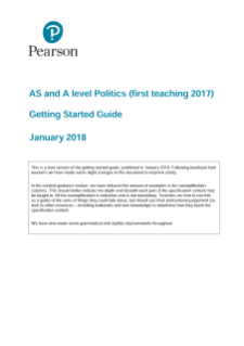 AS & A level Politics Getting Started Guide
